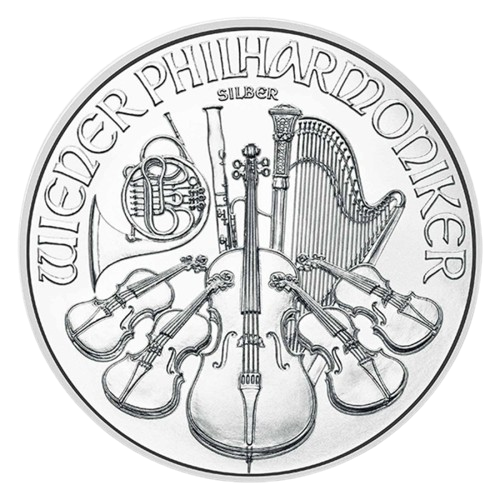 Moneda de PLATA pura 1 onza FILARMÓNICA de Viena 2024