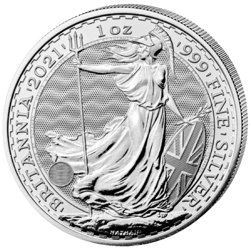 Moneda de PLATA pura 1 onza BRITANNIA varios años