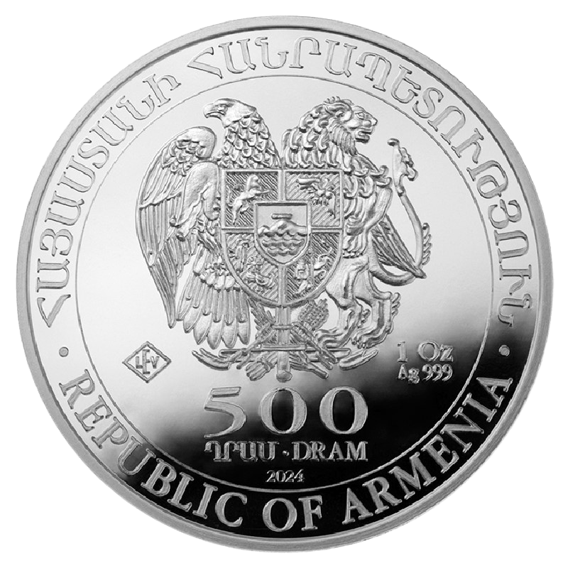 Moneda de PLATA pura 1 onza ARCA DE NOÉ de Armenia varios años - Imagen 2