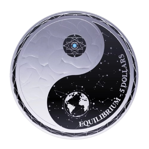 Moneda de PLATA pura 1 onza EQUILIBRIUM 2022