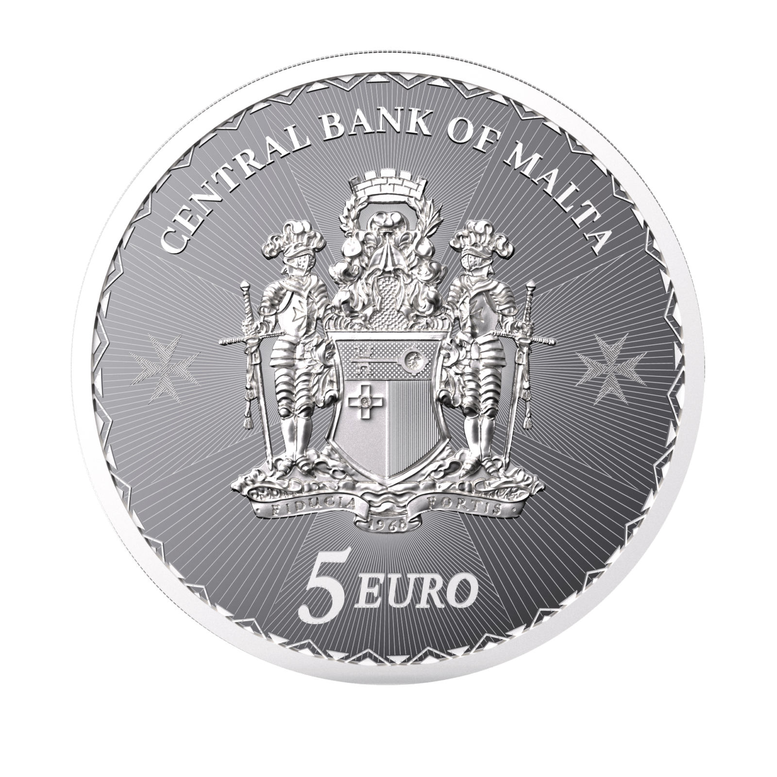 Moneda de PLATA pura 1 onza CRUZ DE MALTA 2024 - Imagen 2