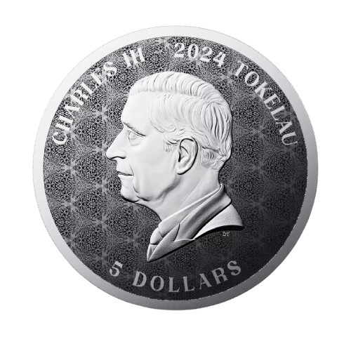 Moneda de PLATA pura 1 onza EQUILIBRIUM de Tokelau 2024 - Imagen 2