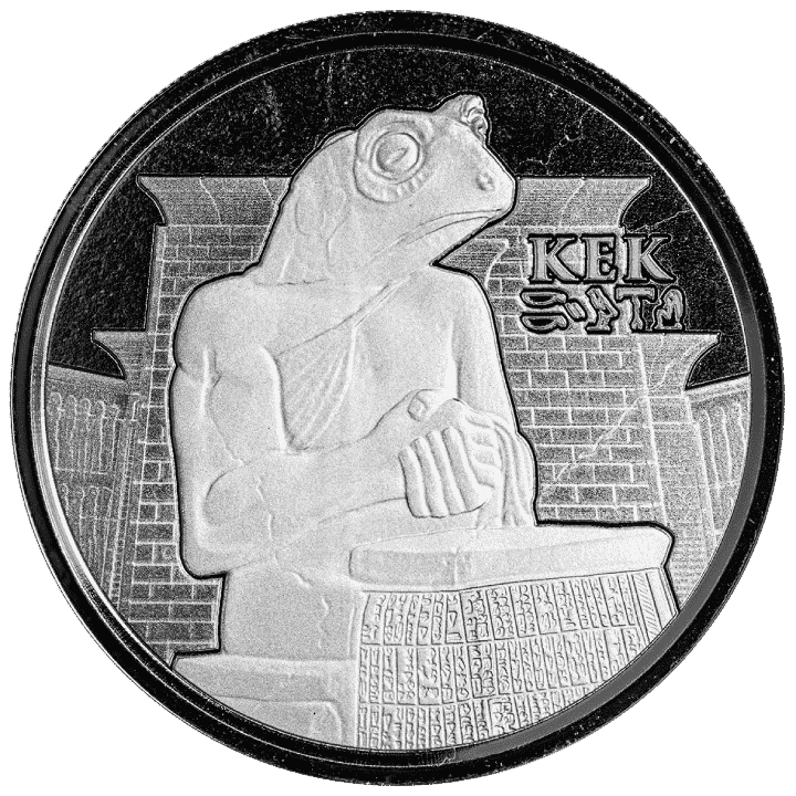 Moneda de PLATA pura 1 onza DIOS RANA EGIPCIO 2022