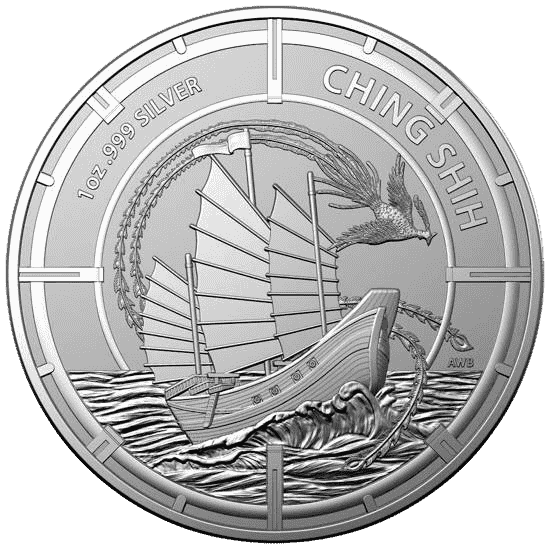 Moneda de PLATA pura 1 onza REINAS PIRATAS 2021