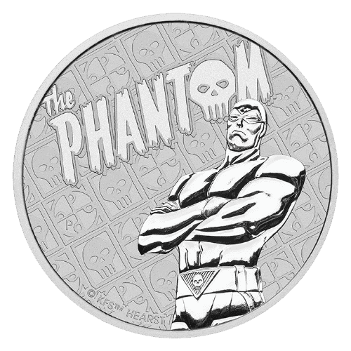 Moneda de PLATA pura 1 onza THE PHANTOM 2022