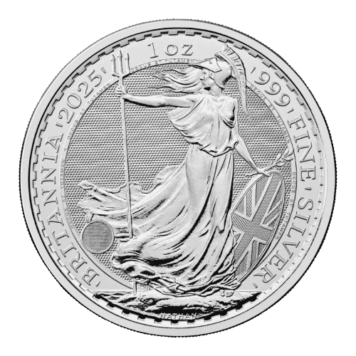 Moneda de PLATA pura 1 onza BRITANNIA 2025 - Carlos III