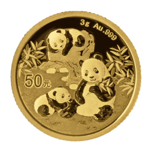 <b>PREVENTA 25 DÍAS</b> - Moneda de ORO puro de 3gr PANDA CHINO 2025- <b>ENVÍO GRATIS</b>