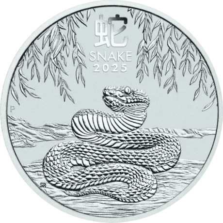 Moneda de PLATA pura 1 onza SERPIENTE LUNAR 2025
