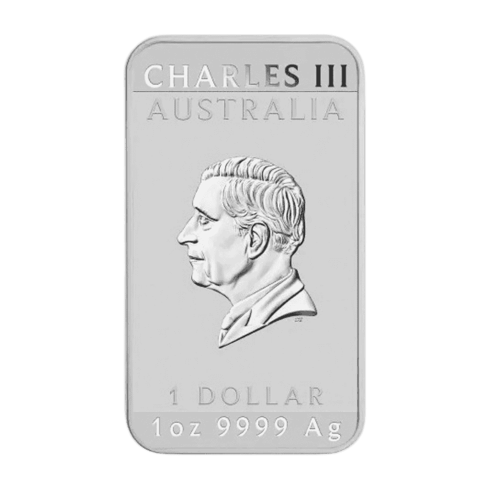 Moneda RECTANGULAR de PLATA pura 1 onza DRAGÓN de Australia 2025 - Imagen 3