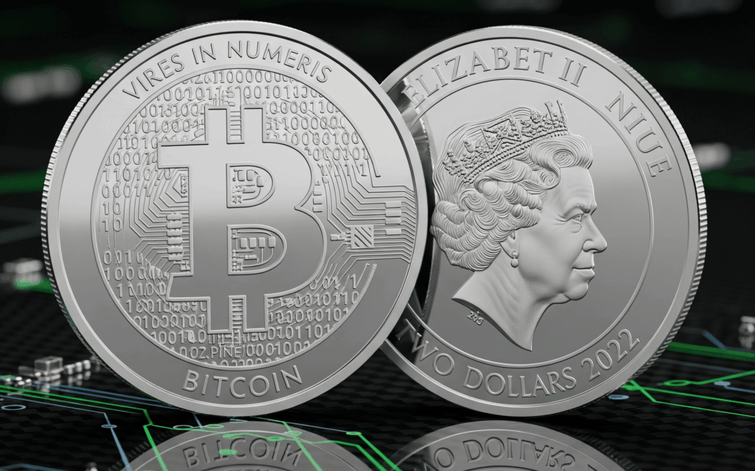 Moneda Bitcoin de Plata (Niue 2022): La Fusión del Valor Digital y el Refugio Físico