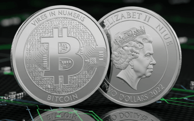 Moneda Bitcoin de Plata (Niue 2022): La Fusión del Valor Digital y el Refugio Físico