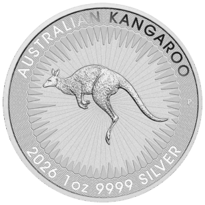 Moneda de PLATA pura 1 onza CANGURO de Australia - Varios Años