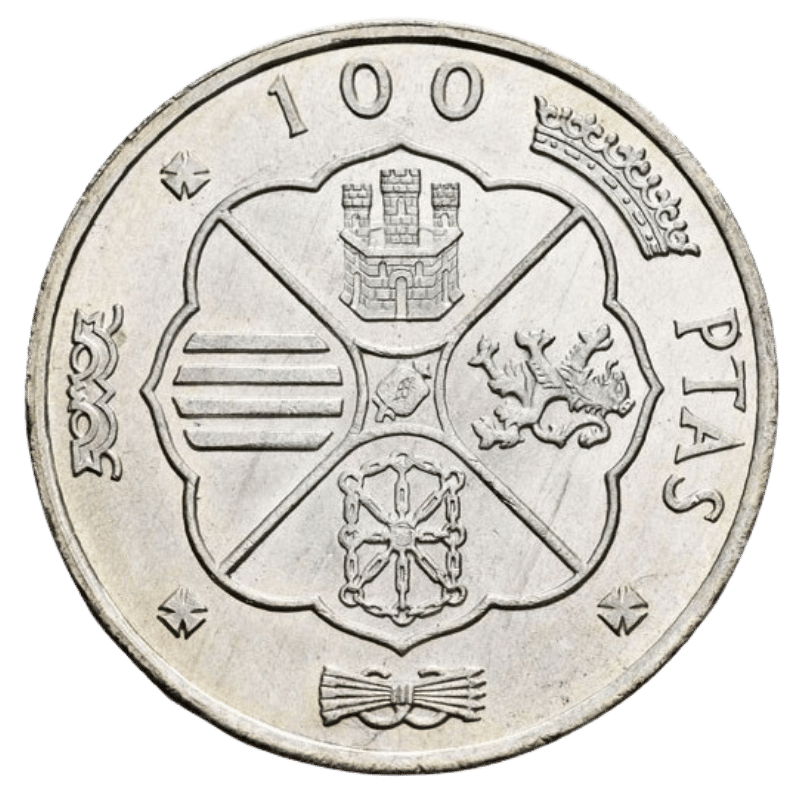 Moneda de plata de 100 Pesetas (1966) - 15.2gr de plata